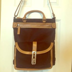 Shoulder Bag (Black n Brown Trim)